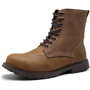COSIDRAM Men’s Casual Oxford Boots Classic Suede Chukka Boots Comfort Lace Up Business Dress Shoes(A/Light Brown)
