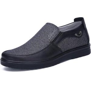 COSIDRAM Mens Loafer Casual Shoes Comfort Lightweight Driving Travel Walking Shoes for Adult Male(A/Grey)